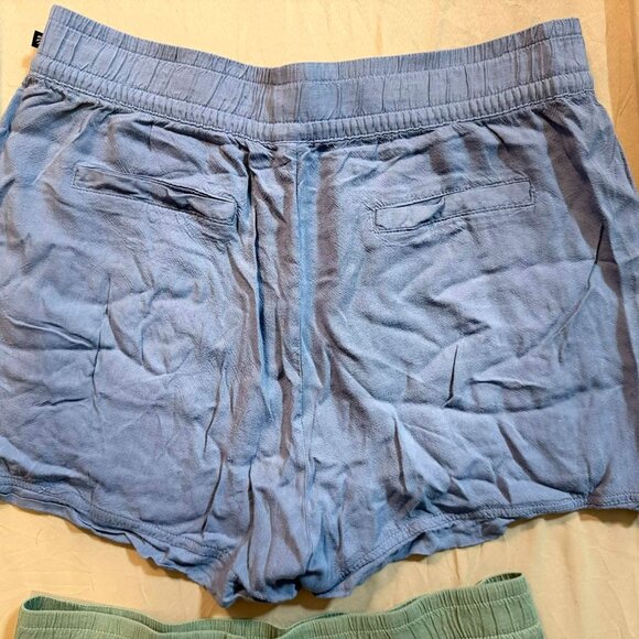TWO pairs Marika active shorts SIZE MEDIUM (1 Med Blue 1 Olive Green) - Picture 3 of 12